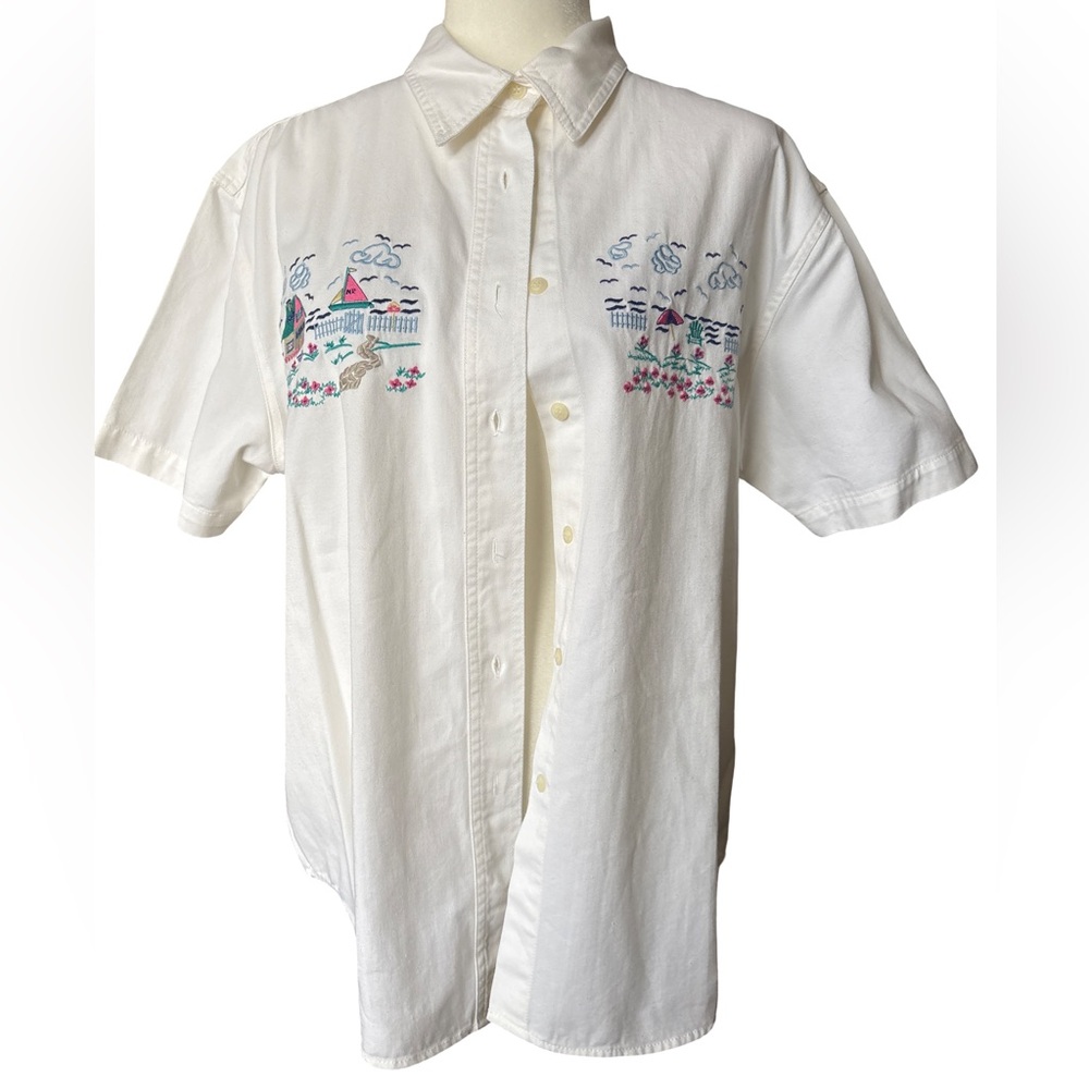 VNTG Northern Reflections button down cotton shirt - Picture 1 of 8
